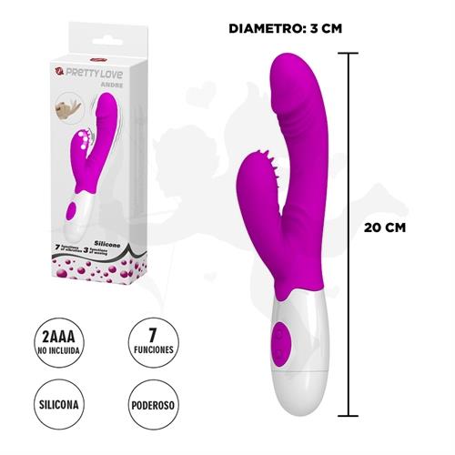 Estimulador de punto G con vibrador especial para clitoris